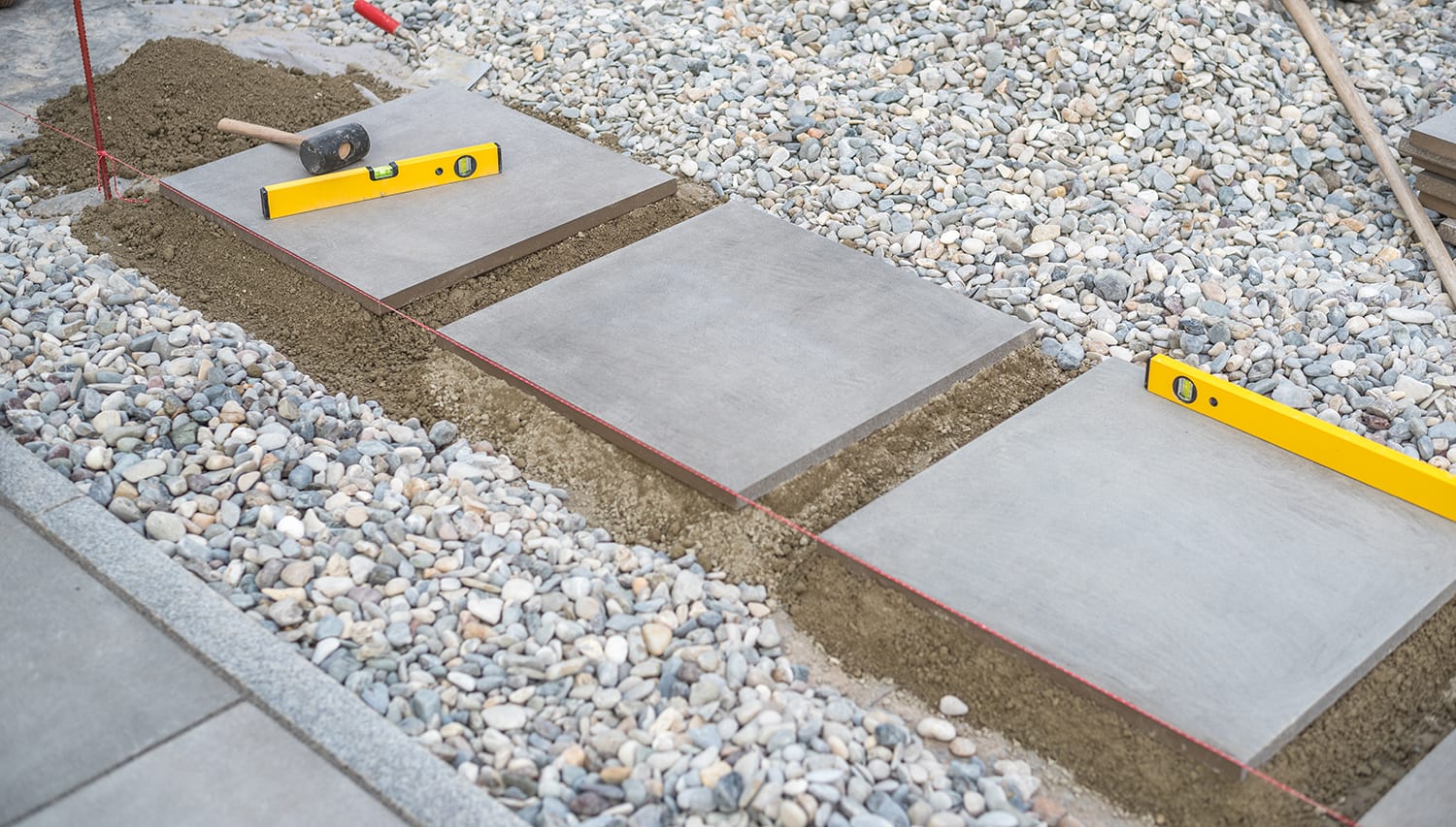 forderede underlag før leging av flis