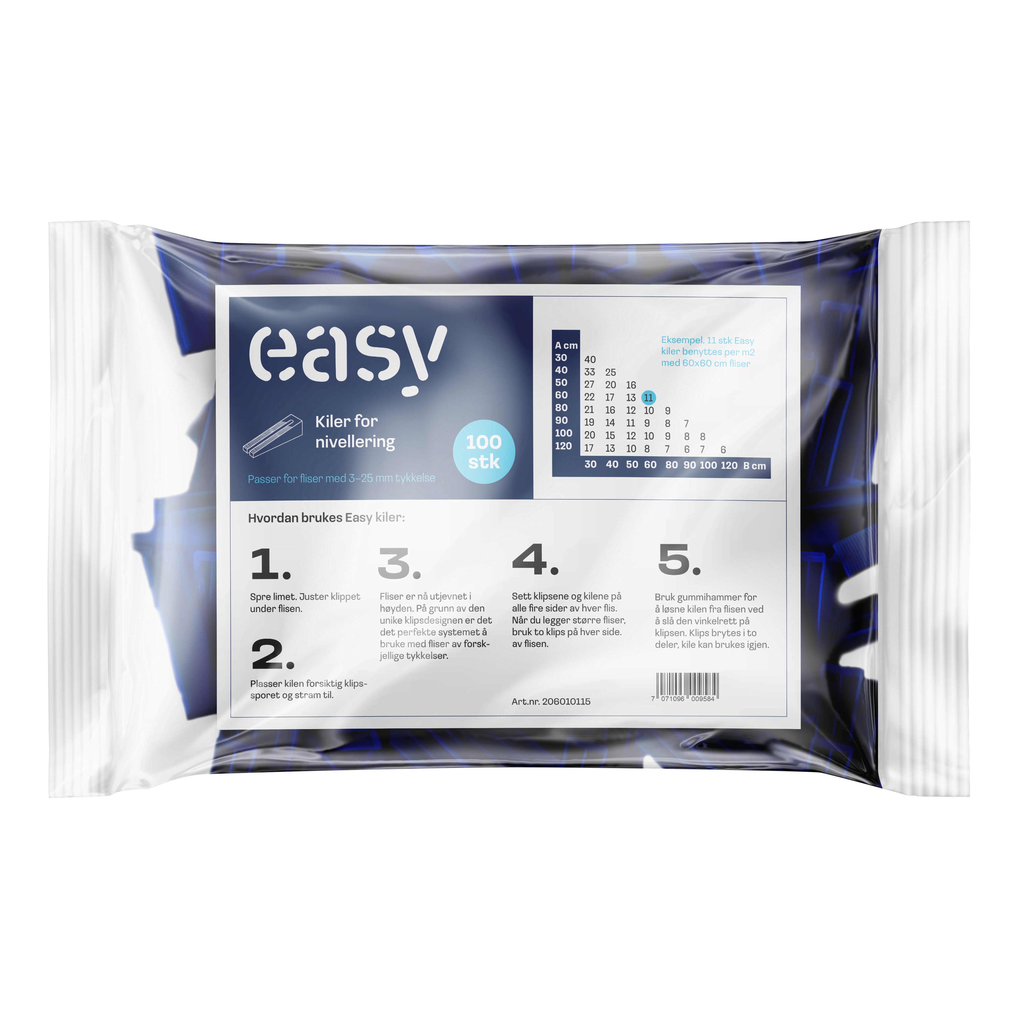 Easy Kiler Nivellering 100stk