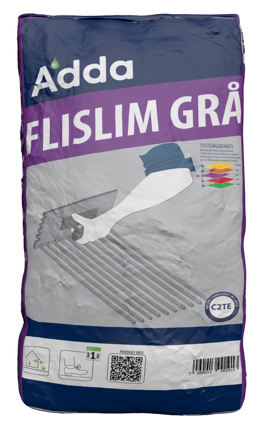 Adda Flislim Grå 20kg