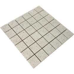 -Mosaic Quartz Stone White 5x5