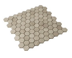 Hexagon Marble Wood Cream