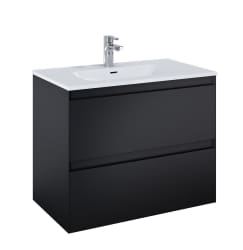 Zen baderomsinnredning 80 cm sort matt