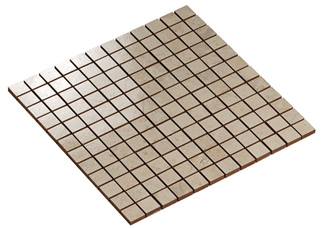 -Mosaico Partenon Marfil 2,5x2,5