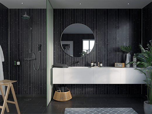 -F-ibo Effektpanel Black Cement