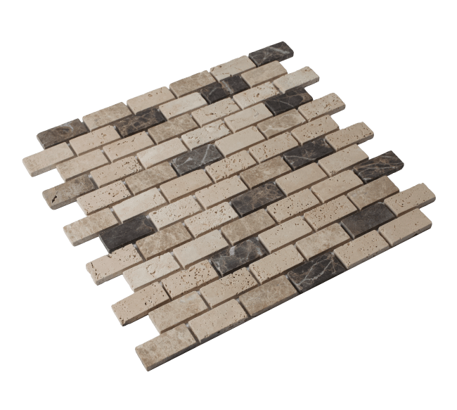 -Marmor Cream Brown Mix