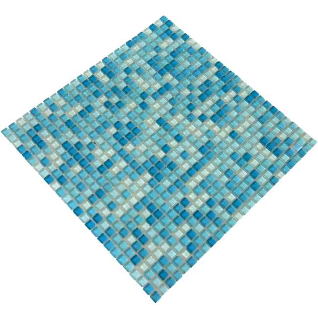 Glassmosaikk Cristal Blue Mix 1x1 cm