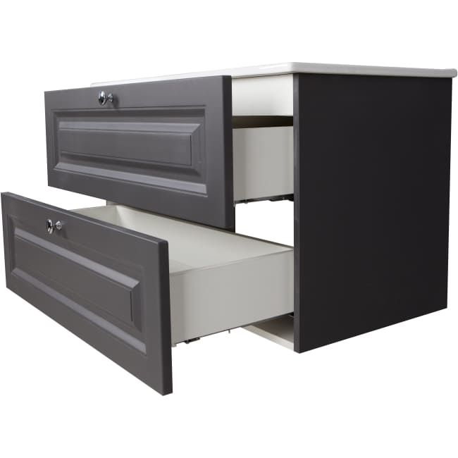 baderomsinnredning med to skuffer