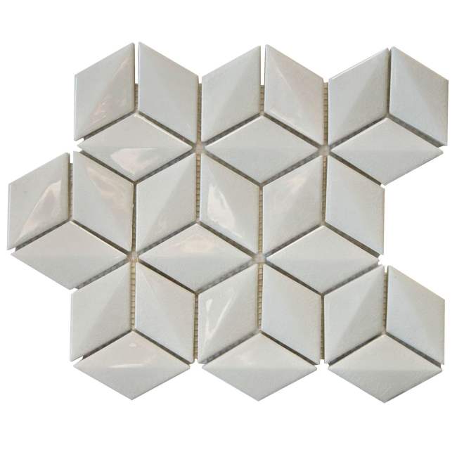 -Mosaic Cubic White