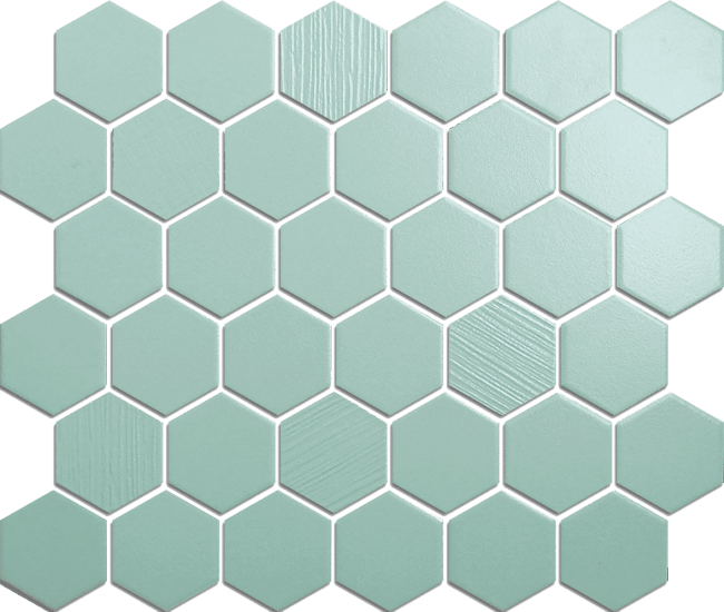 Mosaic Hexagon Mint Breeze