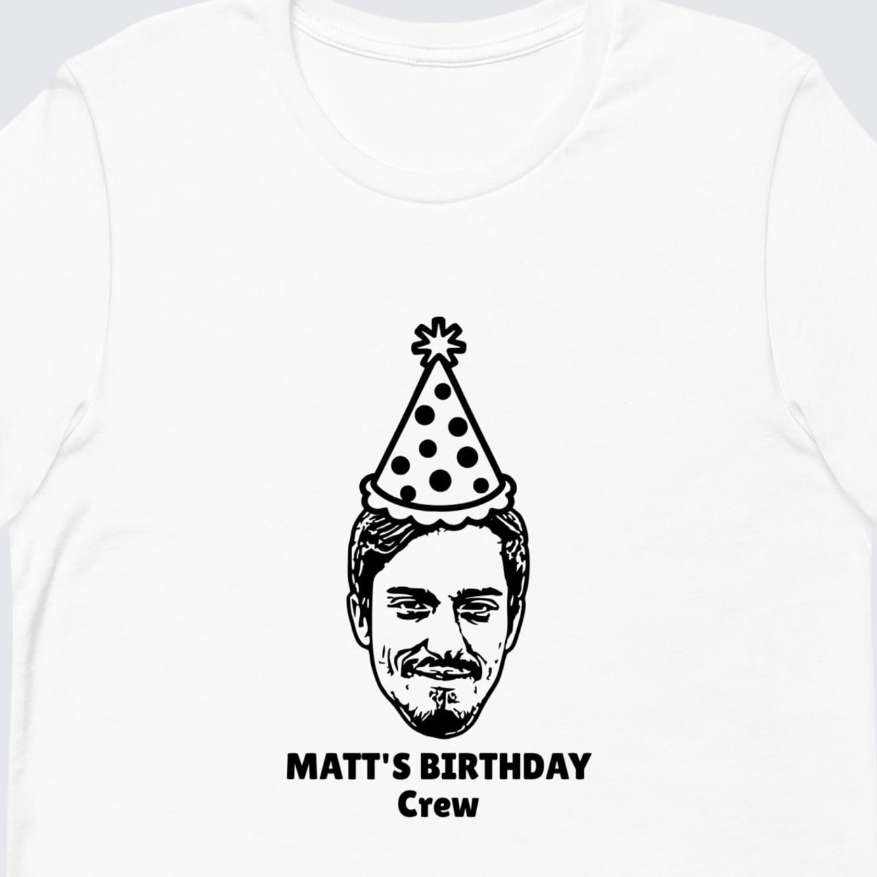 Image of Custom Photo Birthday Party Group T-Shirt (T-Shirt)