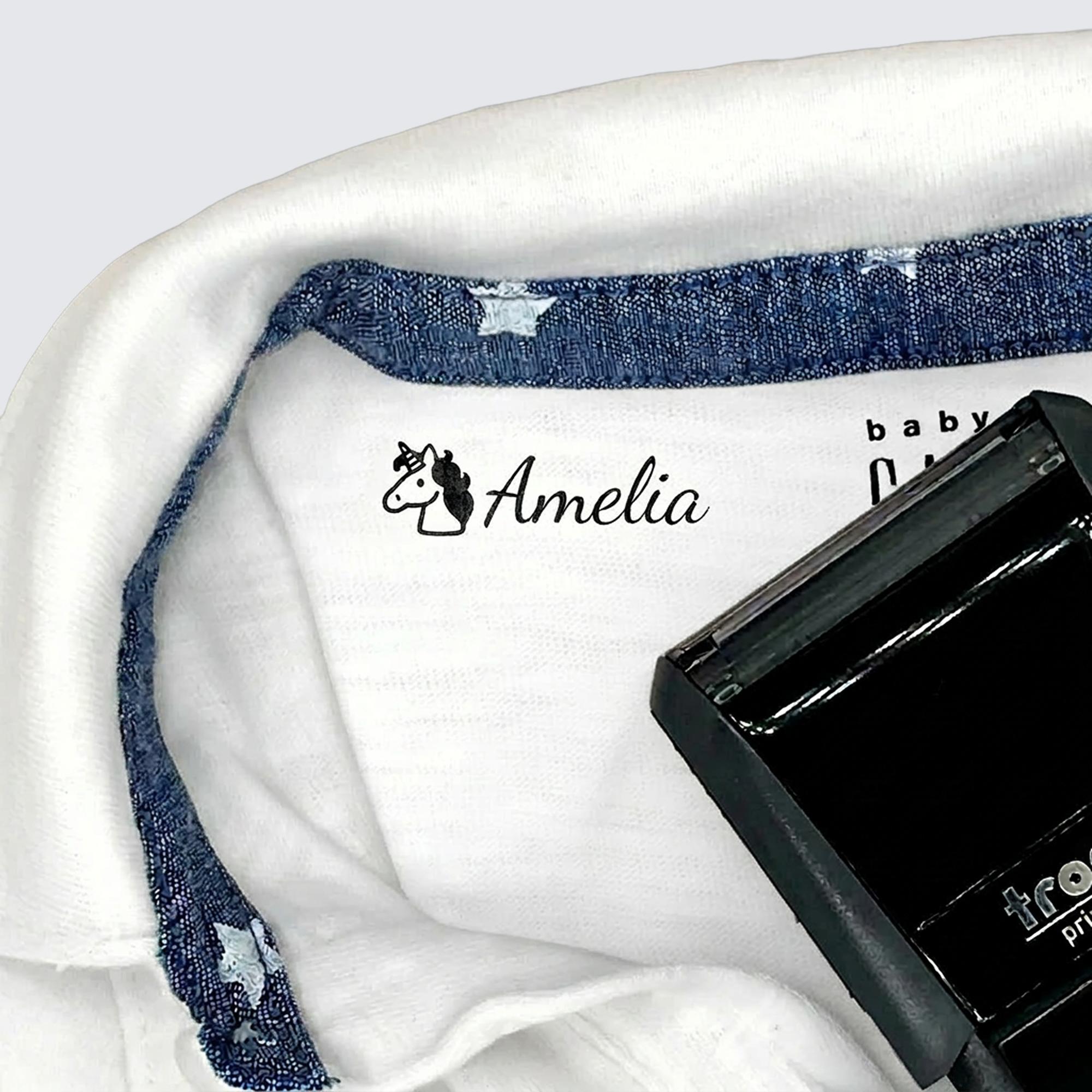 Image of Personalized Clothing Name Stamp for Kids (Clothing Stamp)