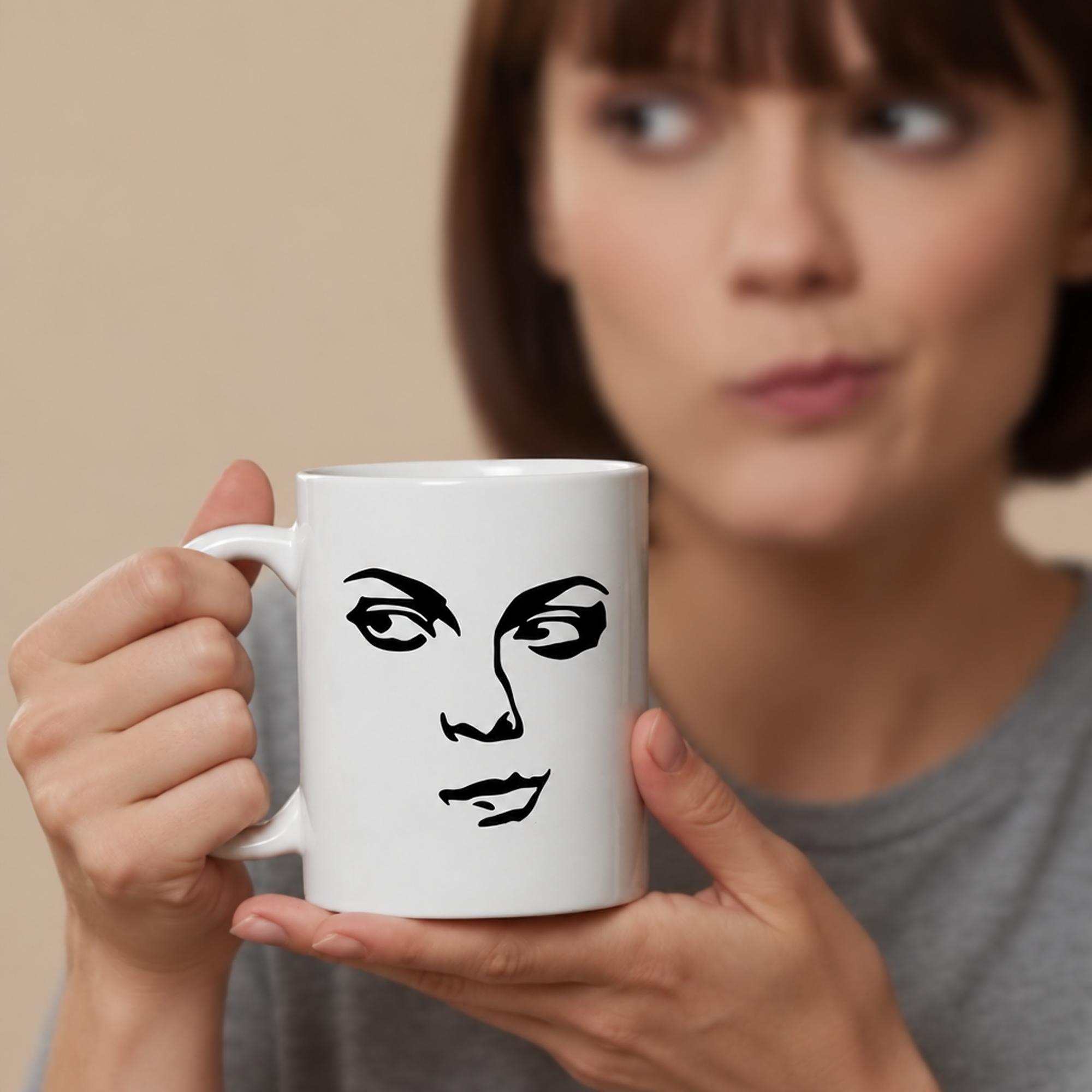 Image of The Side-Eye Face Mug (Mug)
