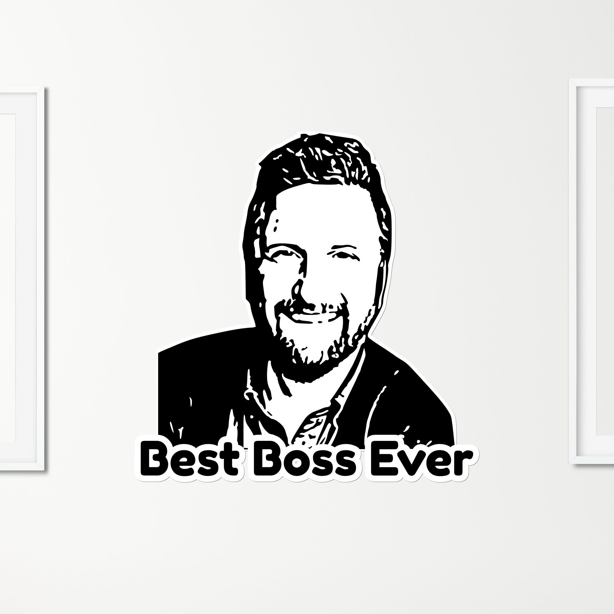 Boss Portrait Wall Sticker