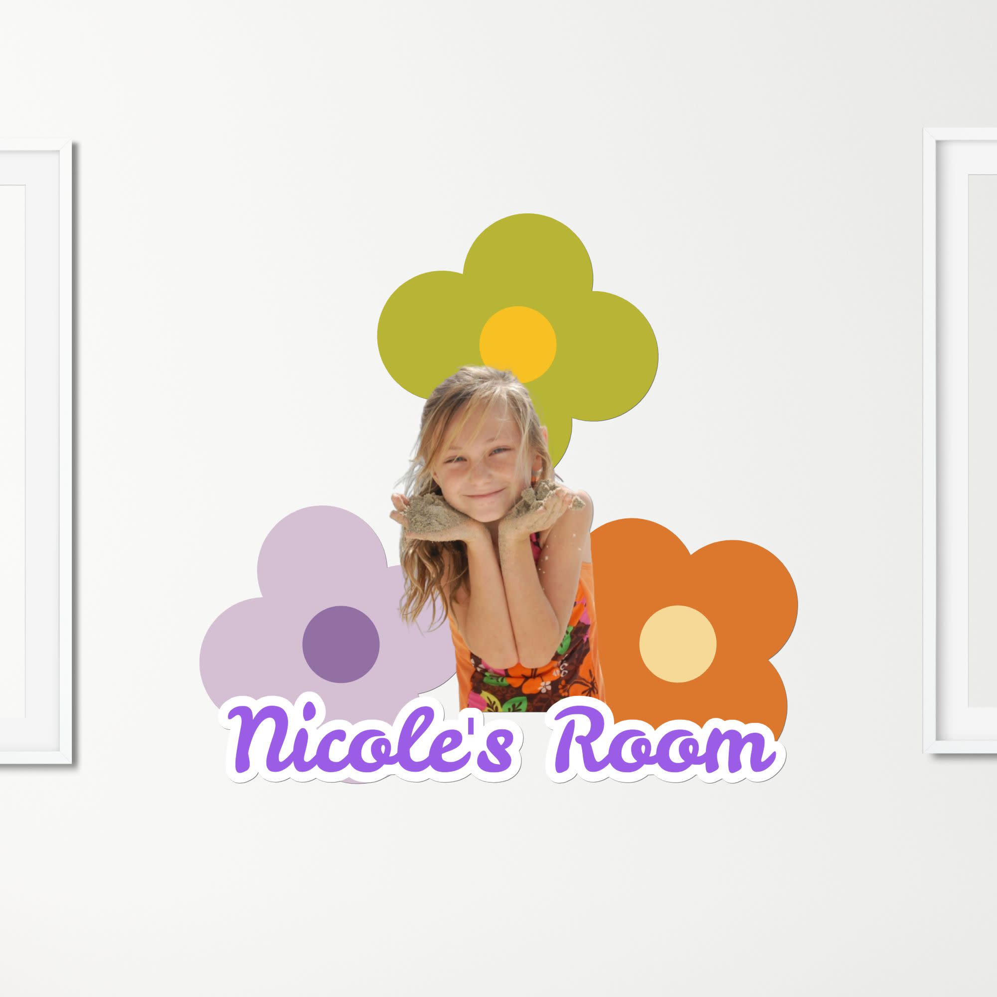 Kid Photo and Name Wall Decal
