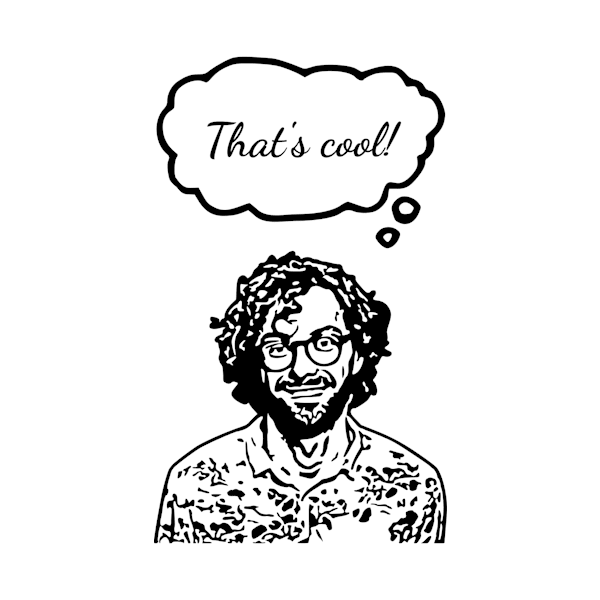 "That's cool" Thought Bubble Stamp
