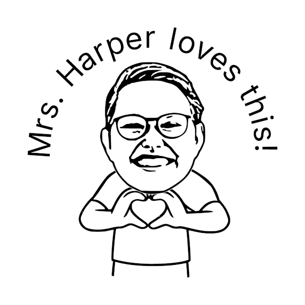 Love This Heart Hands Stamp