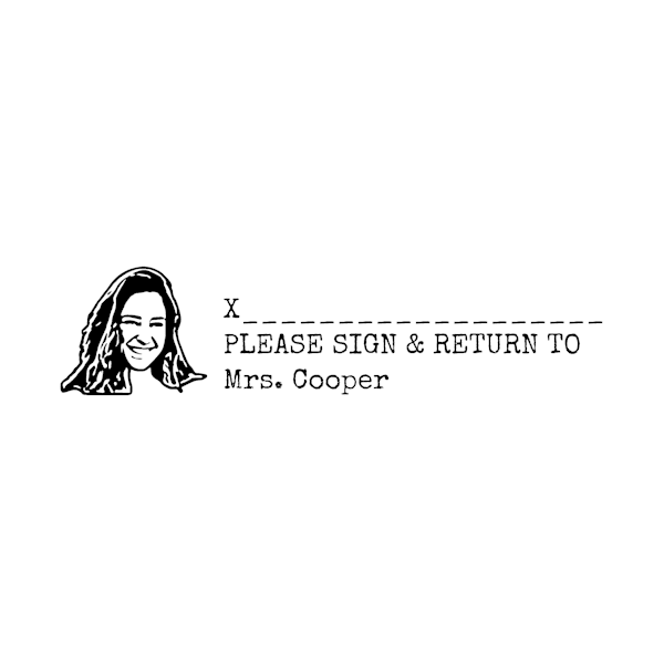 Custom “Please Sign and Return To” Stamp