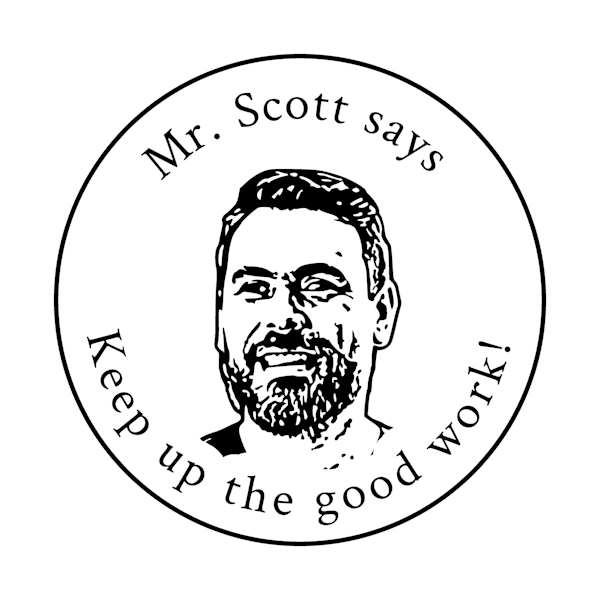 Teacher Face Motivation Stamp