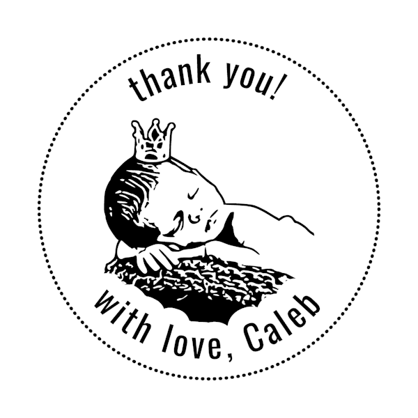Newborn Announcement Stamp