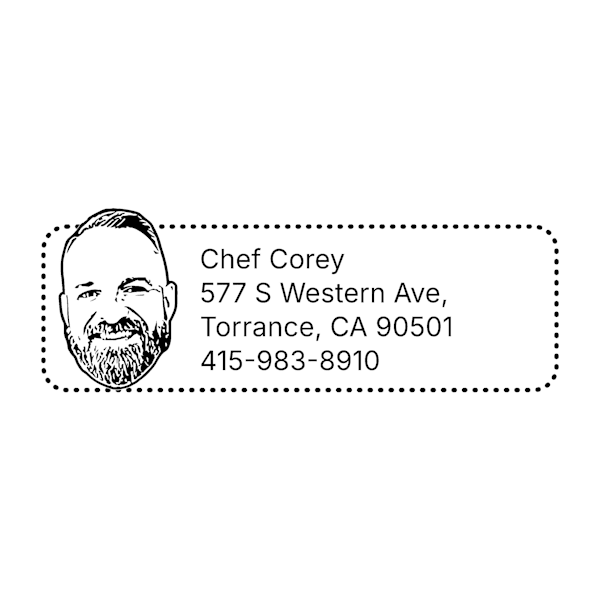 Custom Address Self-Inking Stamp for Small Business