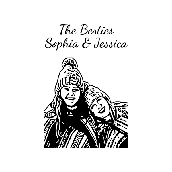 Custom Best Friends Portrait Stamp