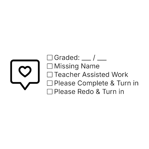 Custom Icon Teacher Checklist Stamp
