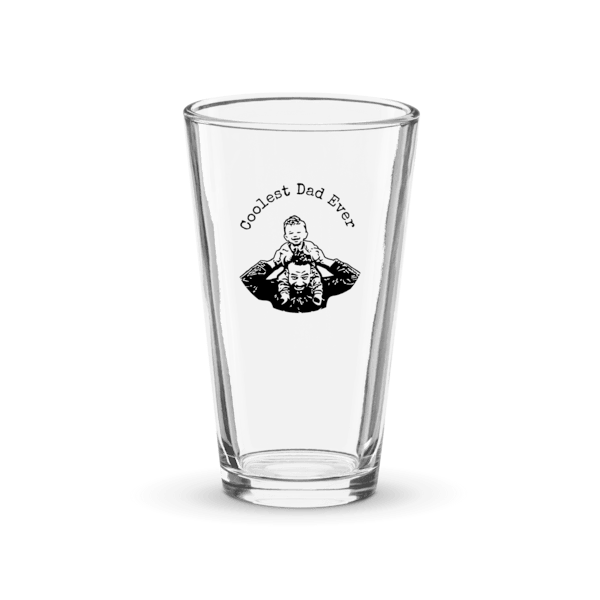 Searching for the perfect gift for the coolest dad? Our personalized pint glass showcases the faces of dad and child, along with a touching message. This isn't just any glass—it's a cherished keepsake that will remind him of their special bond with every sip.