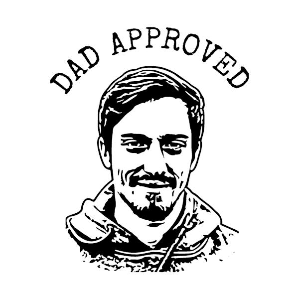 Dad Approved Face Stamp