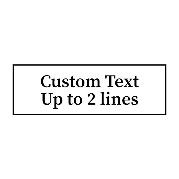 Image of Custom Text Stamp (Rubber Stamp)