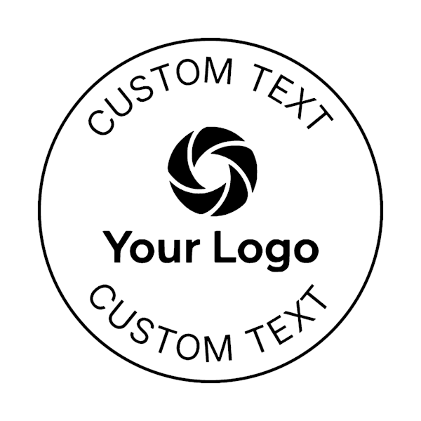 Image of Custom Logo Stamp with Custom Text (Rubber Stamp)