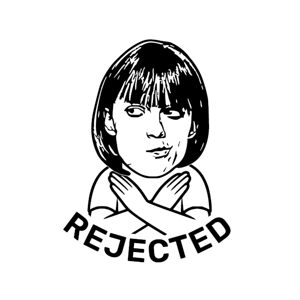 Image of Custom Rejected Face Stamp from Photo (Face Stamp)