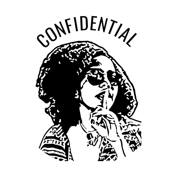 Custom Confidential Face Stamp