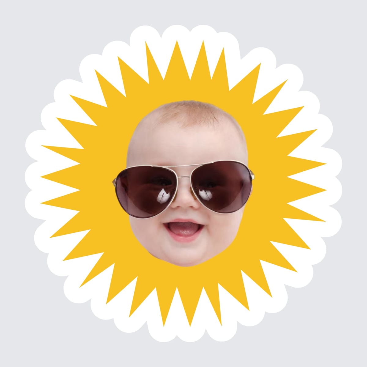Custom Baby's Face Stickers for Supplies