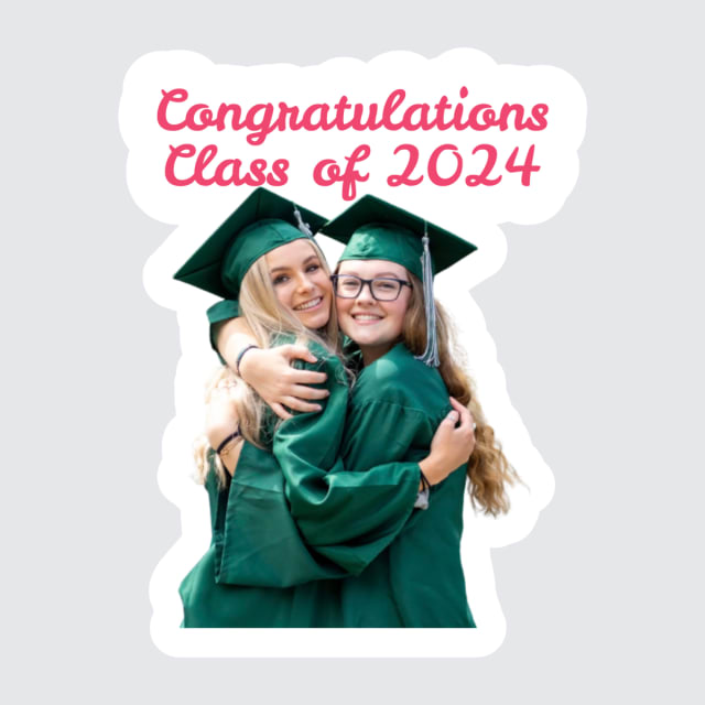 Bring your graduation memories to life with our custom Face Stickers, featuring the faces of you and your friends from the class of 2024! These personalized stickers are perfect for decorating laptops, notebooks, and more, ensuring your grad memories stick around for years to come.