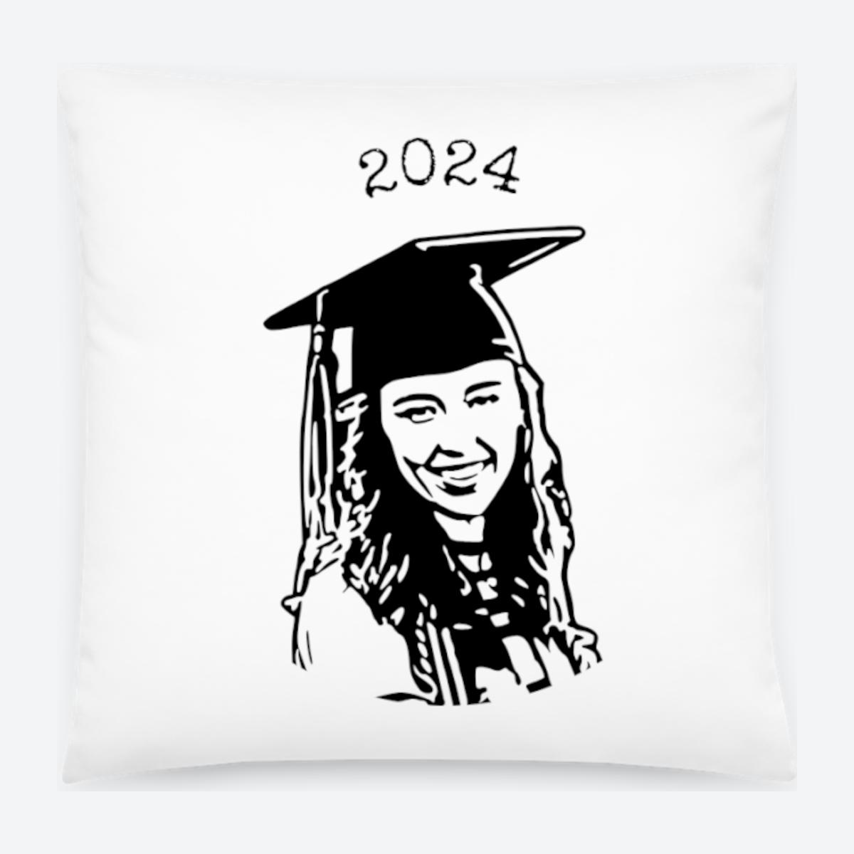 Personalized Grad Face Cushion