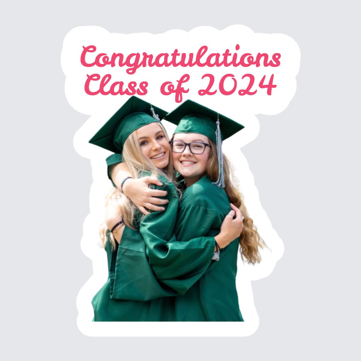 Personalized Grad Friend Stickers
