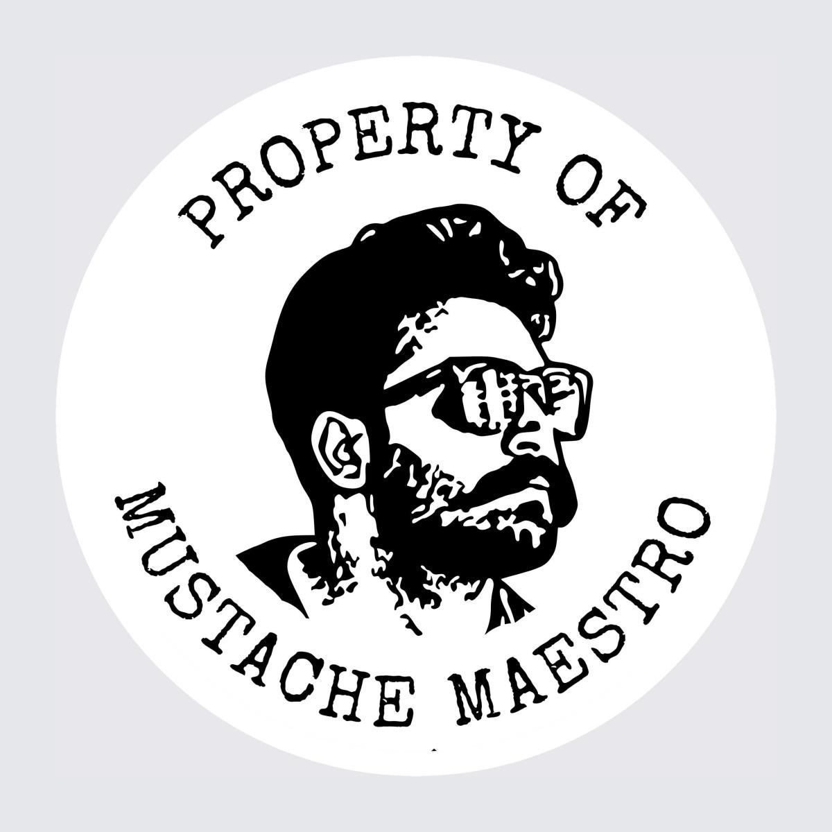 Custom Mustache Maestro Face Stickers
