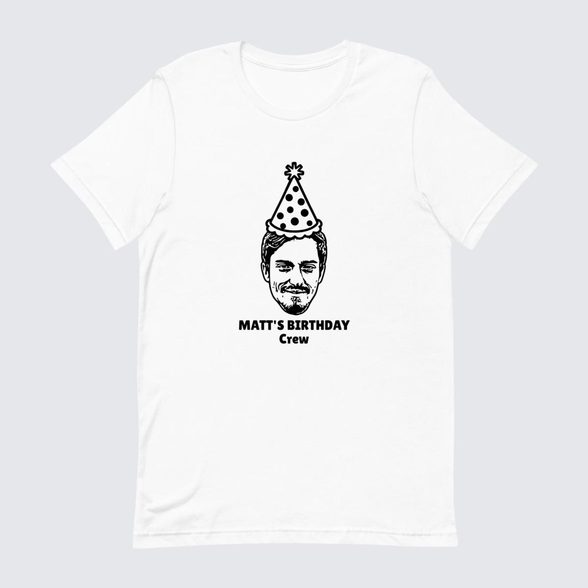 Custom Photo Birthday Party Group T-Shirt