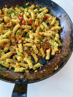 Rutabaga and Red Pepper Ragu