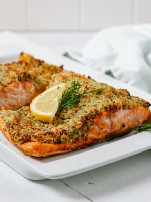 Caper-Crusted Salmon