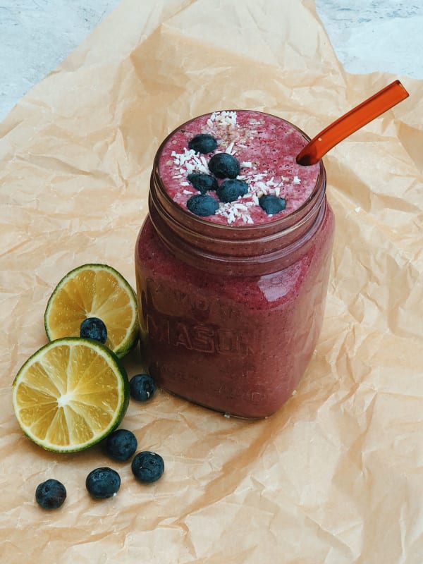 Blueberry Coconut Smoothie