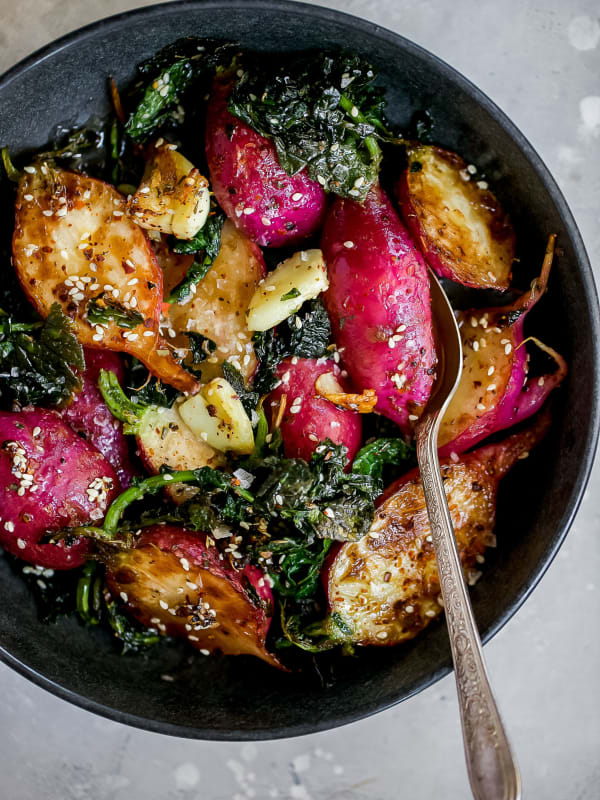 Ghee Roasted Radishes