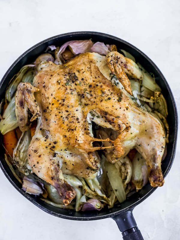 Whole Roasted Chicken with Fennel