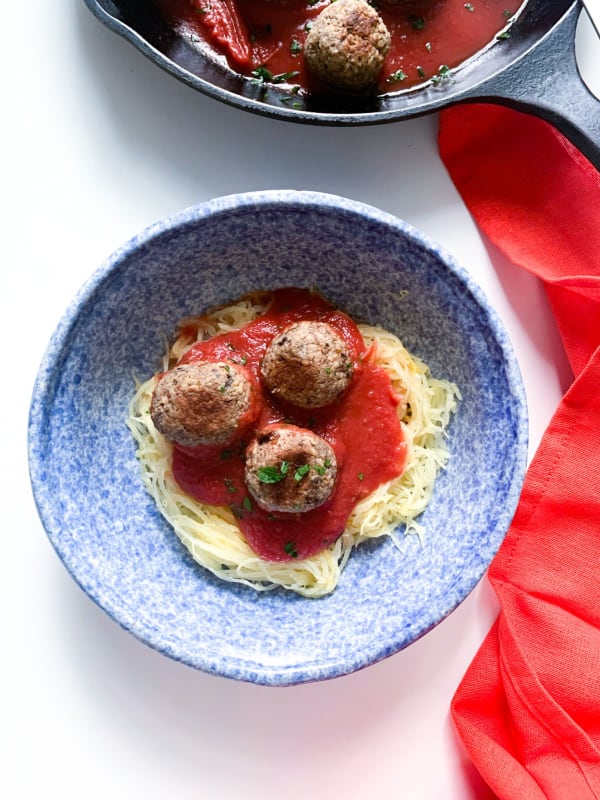 Vegan Meatballs & Spaghetti Squash