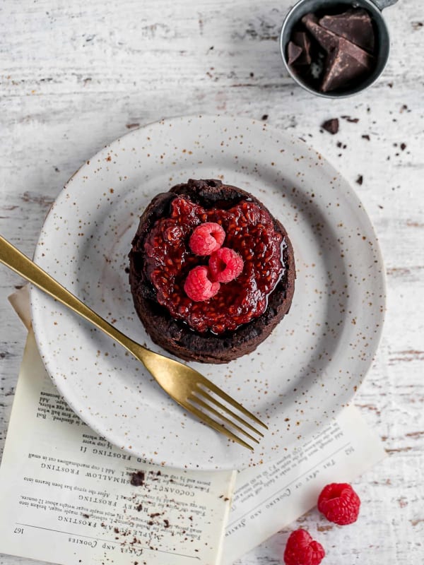 Raspberry Chocolate Lava Cake