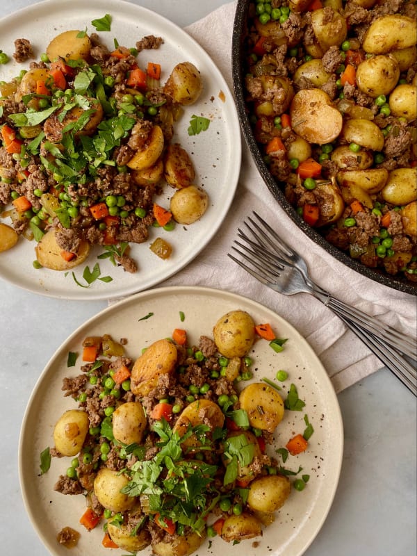 Two Servings of Shepherd's Pie Skillet