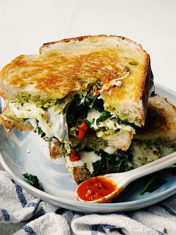 Kale & Pesto Grilled Cheese