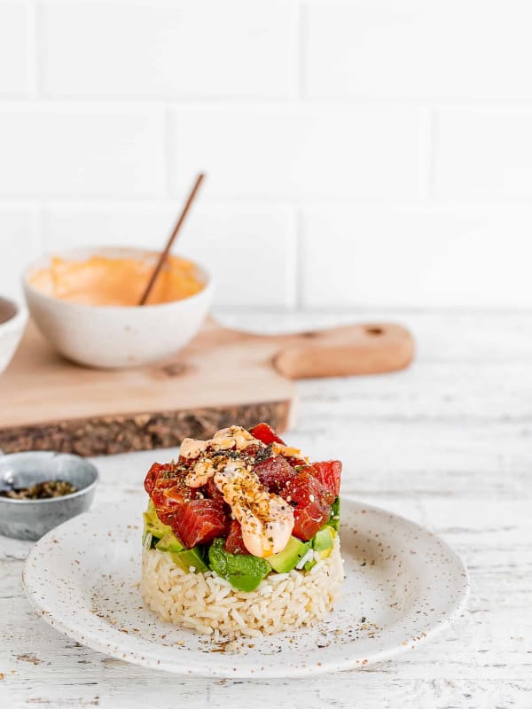 Tuna Poke Stacks