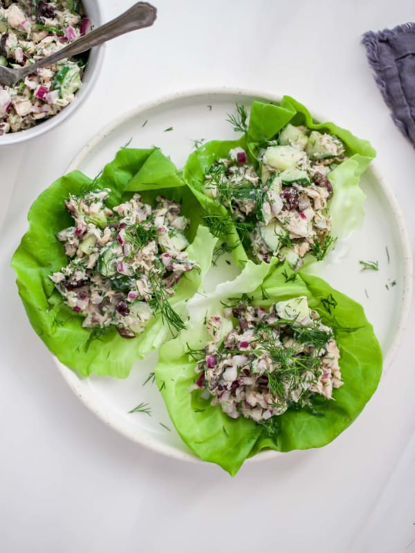 Greek Tuna Salad Wraps