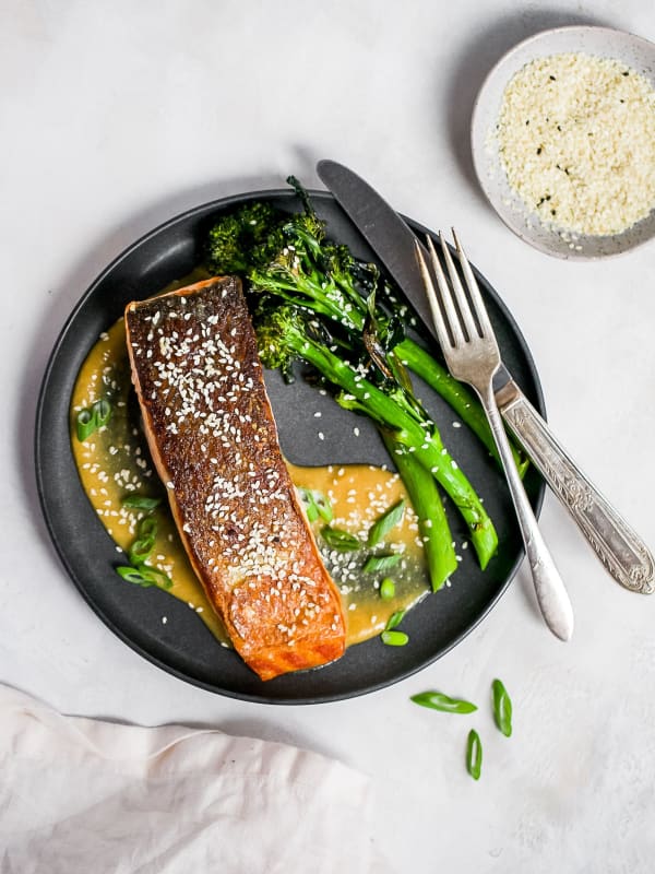 Salmon and Broccolini
